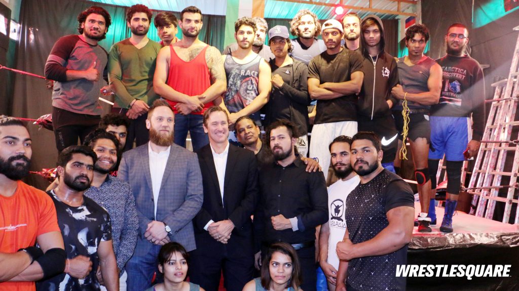 WWE visit India - wrestle square pro wrestling training School